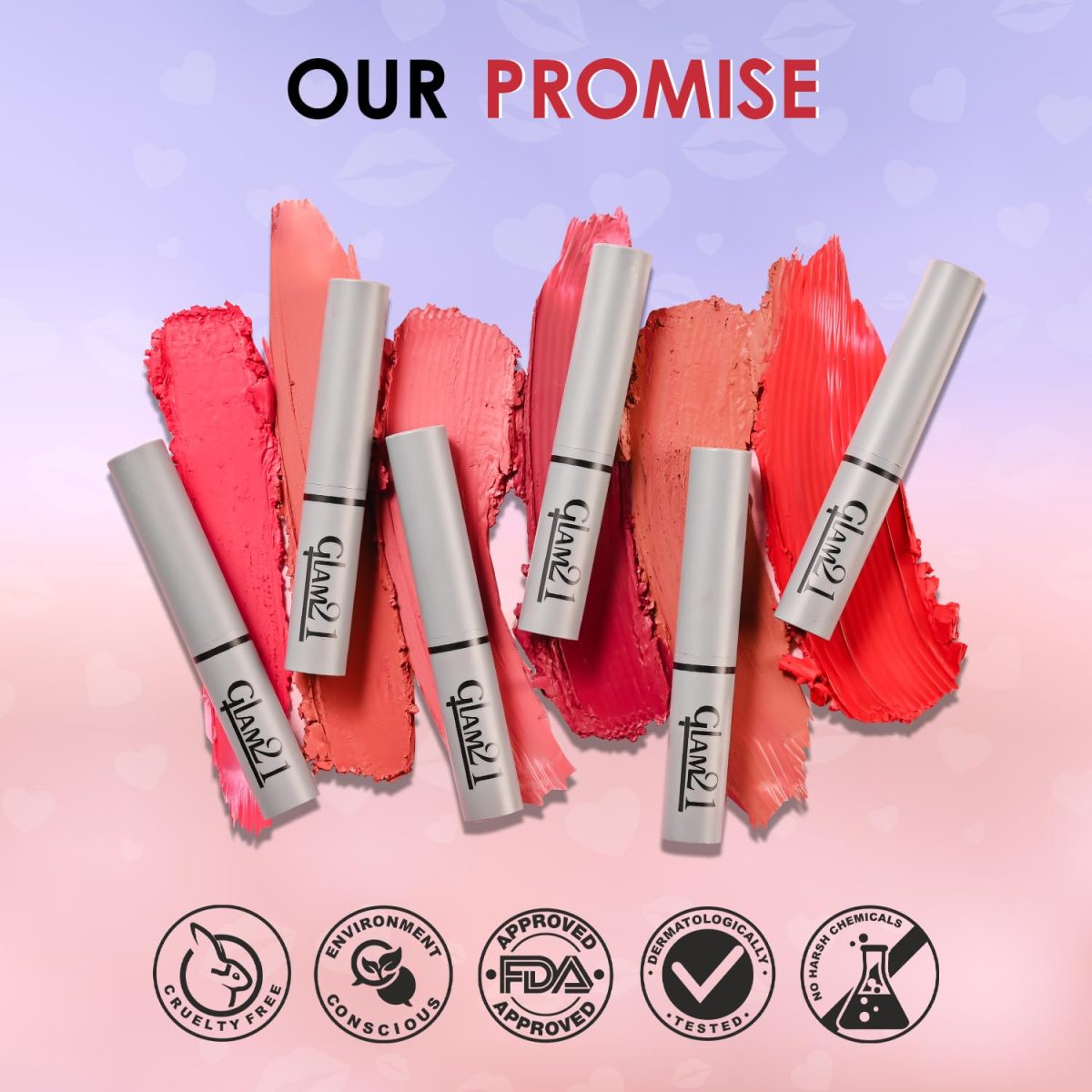 Glam21 Long Lasting Non-Transfer Lipstick|Creamy Matte Formula | Smudge-Free | HD-Colored lips - 2gm| Brownie-12 - Image 9