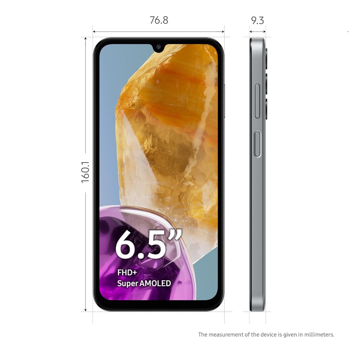 Samsung Galaxy M15 5G (Stone Grey,6GB RAM,128GB Storage)| 50MP Triple Cam| 6000mAh Battery| MediaTek Dimensity 6100+| 4 Gen. OS Upgrade & 5 Year Security Update| Super AMOLED Display| Without Charger - Image 2