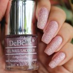 DeBelle Gel Nail Polish Ophelia (Lavender with Holo Glitter Sugar Finish Nail Paint)|Non UV - Gel Finish |Chip Resistant | Seaweed Enriched Formula| Long Lasting|Cruelty and Toxic Free| 8ml - Image 2