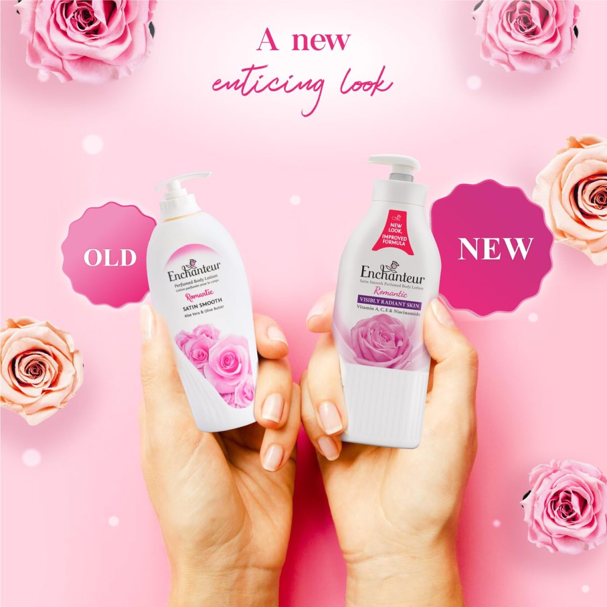 Enchanteur Romantic Perfumed Body Lotion, 500ml, with Aloe Vera & Olive Butter for Silky Smooth Skin - Image 3