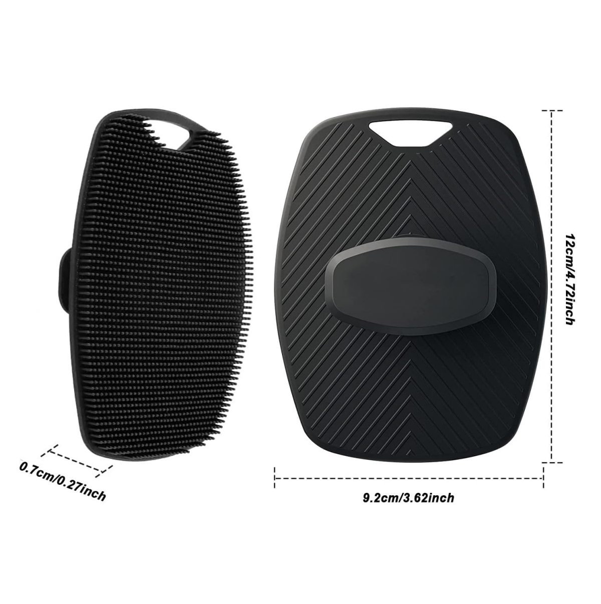 B-BUCKET Silicone Body Scrubber,Shower Scrubber for Nourishing Cleaning & Exfoliating Your Skin Lather Boosting Bristles with Ergonomic No-Slip Handle, Body Exfoliator for Men and Women bath brush - Image 6
