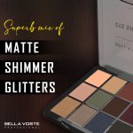 Bella Voste Professional Eyeshadow - 12 in 1 Mesmerizing Colors Palette | Nude, Matte, Shimmer | Rich Colour | High Pigmentation (BVES103) - Image 3