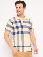 KASMA Men's Cotton Blend Polo Tshirt Has a Short Sleeve & Straight Hem-102KS - Image 3