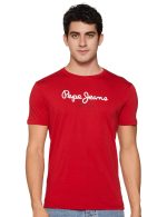 Pepe Jeans Men Cotton Solid Slim Fit T-Shirt