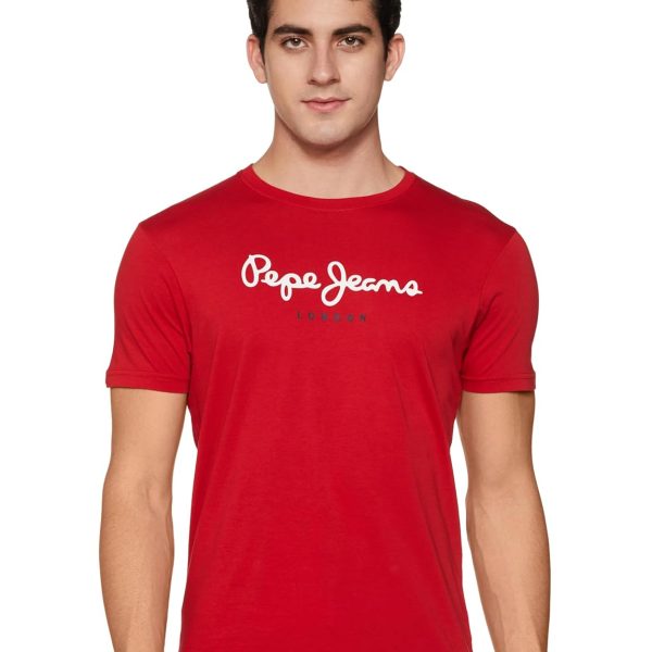 Pepe Jeans Men Cotton Solid Slim Fit T-Shirt
