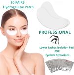 SAY WOW Hydrogel Eye Patches 20Pcs Eyelash Under Eye Pads Lash Eyelash Extension Paper Patches Eye Tips Sticker Wraps Make Up Tools Lint Free Eye Gel Patches (20 Pairs) - Image 3
