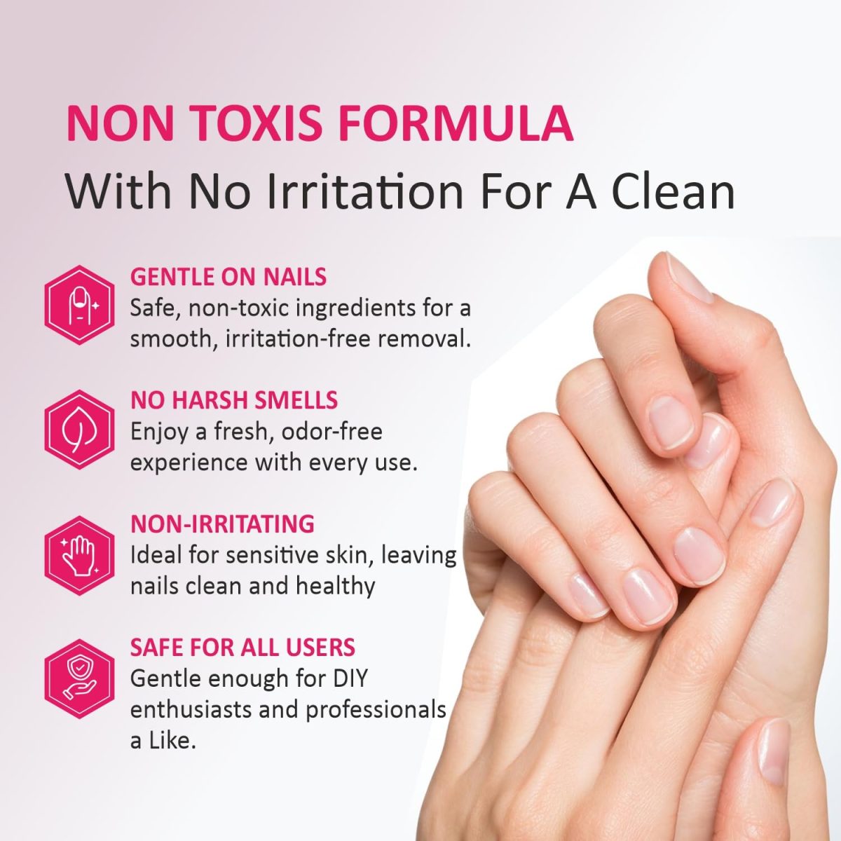 VERYMISS Nail Polish Remover Wipes I Acetone Free | Vitamin E | vegan | Cruelty Free I Nail Polish Removal Wipes Upto 10 Nails (24 Wipes, Rose) - Image 4