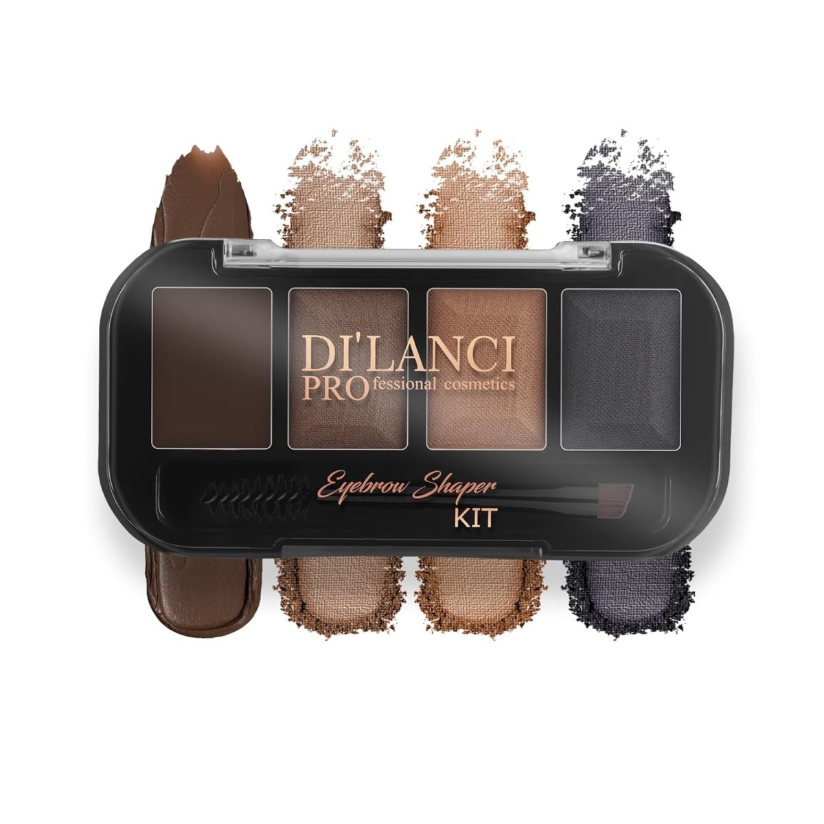 Dilanci Professional Eyebrow Shaping Kit | 2 Shade Palette with Brush | Define, Shape & Enhance | Perfect for Beginners & Professionals - Image 4