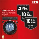 IFB 7 Kg 5 Star Front Load Washing Machine 2X Power Steam (ELITE ZRS 7012, Red, In-built Heater, 4 years Comprehensive Warranty) - Image 8