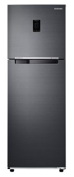 Samsung 322L 2 Star Inverter Frost-Free Convertible 5 In 1 Double Door Refrigerator Appliance (RT37C4522B1/HL,Black Doi)