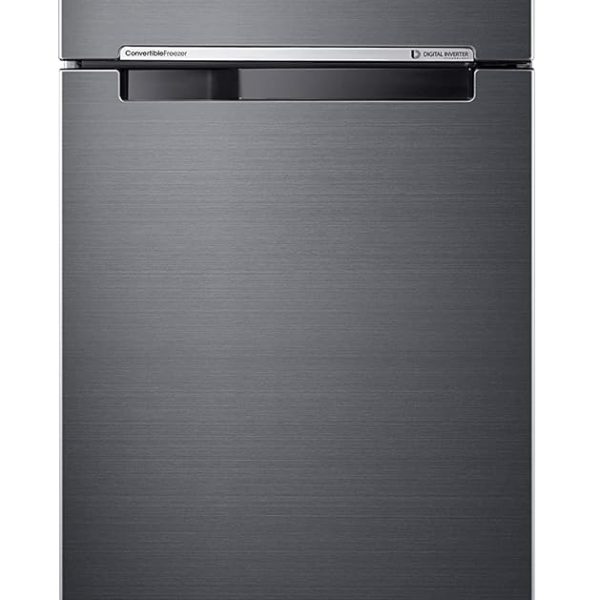 Samsung 322L 2 Star Inverter Frost-Free Convertible 5 In 1 Double Door Refrigerator Appliance (RT37C4522B1/HL,Black Doi)