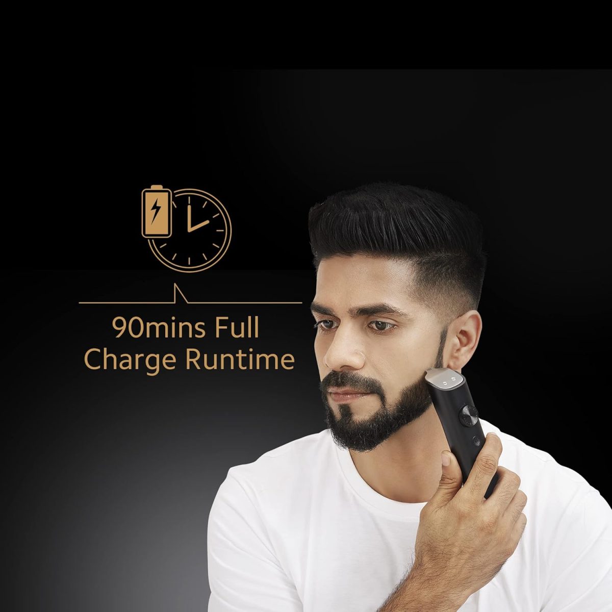 Mi Grooming Kit Pro (Trimmer Kit), Face, Hair, Body - All-in-One Professional Styling Trimmer, Body Groomer, Nose & Ear Hair Trimming, Hair Clippers, Beard Combs, Quick Charge & 90 Mins Run Time,Black - Image 5