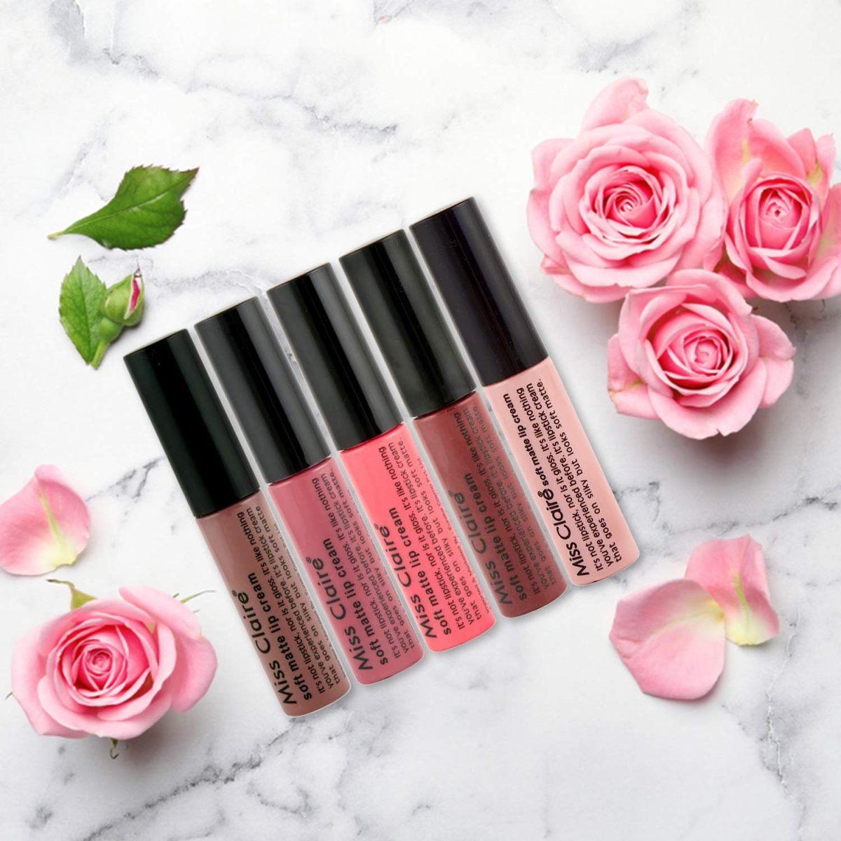 Miss Claire Soft Matte Lip Cream, 55 Pink, 6 g - Image 4