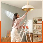 Bathla Advance 5-Step Foldable Aluminium Ladder for Home | Heavy Duty & Anti-Slip Steps | 5 Year Manufacturer Warranty | with Sure-Hinge Technology (Orange) - Image 6