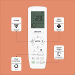 ZIEVA Compatible with Onida AC Remote Replacement for 1, 1.5, 2 ton Split/Window Air Conditioner - Please Match The Original Remote (AC 206) - Image 6