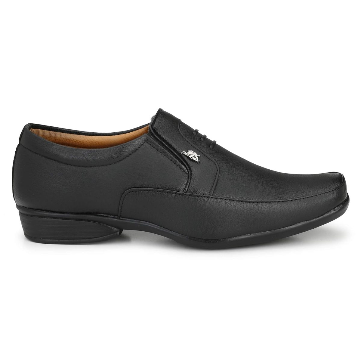 Stylelure Men's Synthetic Leather Black Formal Shoes for Men - Image 3