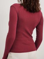 Stylish Ribbed V-Neck Full Sleeve Top for Women – Trendy Western Tops, Casual Office Wear T-Shirt Tops for Girls and Woman - Image 2