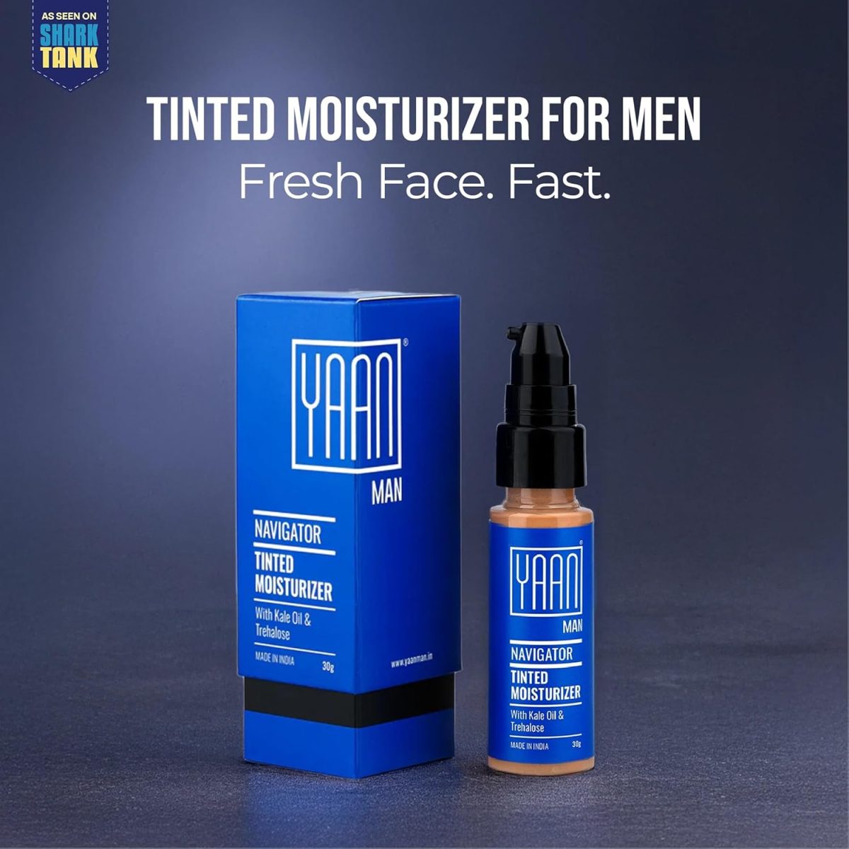 Yaanman Tinted Moisturizer For Men, 30Gm (Light) | Bb Cream | Improves Uneven Skin Tone| Hydrating And Light Weight, Non Sticky Makeup | With Kale Oil & Trehalose - Image 3