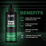 BEARDO Thin Hair Thickening Sulphate Free Shampoo for Men 200 ml | With Biotin, Keratin, Saw Palmetto | Sulphate and Paraben Free Shampoo | For Strong & Thick Hair - Image 5