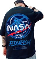 Men's Stylish Printed Oversized 3/4th Sleeve T-Shirt (Black)