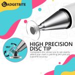 Stylus Pen for Android Tablet & iOS All Touchscreen Devices Capacitive Universal Smart Pen Pencil with Fine Point Disc Tip Lightweight Metal Body and Magnetic Cover for Mobile Phone iPad Tab - White - Image 4