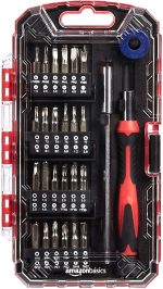 AmazonBasics 51-Piece Precision Screwdriver Bit Set, 17.1 x 9.7 x 2.8 cm - Image 3
