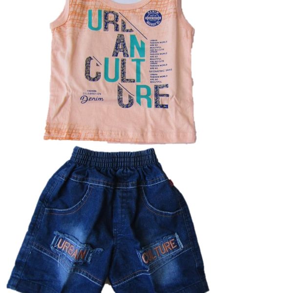 AFHUMANS- Active Kids Boy's Cotton T-Shirt and Pant Clothing Combo Set (Colors: Light Green, Sky Blue, Light Fanta)