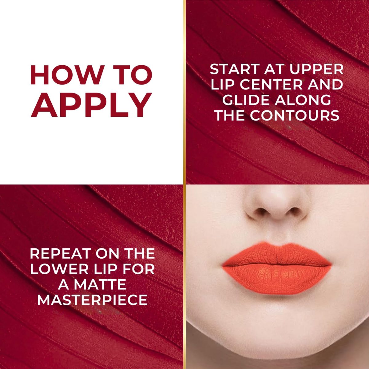 Beaut by Sterling Velvet Series Matte Lipstick for Women (4g) | Long Lasting, Non-Sticky, Intense Color, Paraben-Free, Luxurious Texture, Peach Love - Image 4