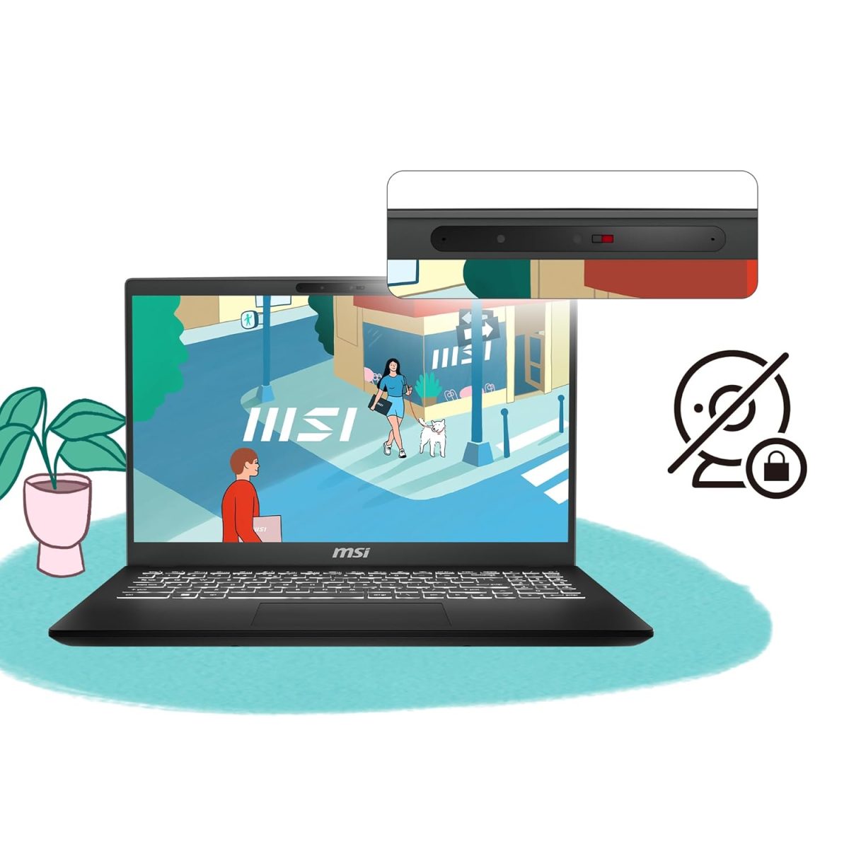 MSI Modern 15 H, Intel 13th Gen i7-13700H, 40CM Thin & Light Laptop(16GB/1TB NVMe SSD/Windows 11 Home/Intel Xe Graphics/Classic Black/1.9Kg), C13M-080IN - Image 6