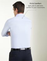 Symbol Premium Men's Cotton Non-Iron Formal Shirt (Regular Fit | Solid) - Image 2