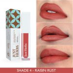Just Herbs Ayurvedic Creamy Matte Long Lasting Liquid Lipstick, Lightweight & Hydrating Lip Colour with Liquorice & Sweet Almond Oil - Raisin Rust - Image 3