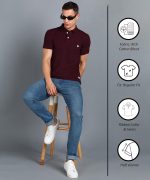Alan Jones Clothing Men's Cotton Slim Fit Polo T-Shirt - Image 2