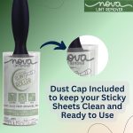 NOVA LINT REMOVER Lint Roller For Clothes Pet Hair Fur Remover From Clothes Lint Remover For Clothes Lint Remover Roller With Cover| 3 Refill (10 Cm) X 60 Sheets = 180 Sheets | - Image 5