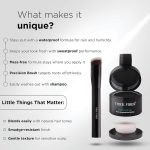 THICK FIBER Root Touch Up & Hairline Powder with Precise Brush for Grey Root Coverage & Thin Hair (Black, 4g) – Water & Sweat Resistant – Hair Loss Concealer for Women, Bald Spots & Hair Fill-In - Image 9
