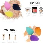 VNZ Beauty Blender Makeup Sponge Puff for Face – 30 Pcs Multi-Colored Makeup Sponges for Foundation, Blending, and Cream Application – Reusable Face Puff Set - Image 4