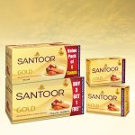 Santoor Gold Bathing Bar Soap with Kashmiri Saffron, Sandal & Sakura Extracts for Soft & Younger-Looking Skin| Gentle & Rich Lathering Formula with Refreshing Fragrance| For All Skin Types| 125g, Pack of 6 - Image 6