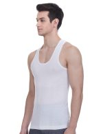 Rupa Jon Men's Scented 3P Wht Vest Plain (Pack of 3) (RJNJNVSNRN3P02085_White_85 CM) - Image 5