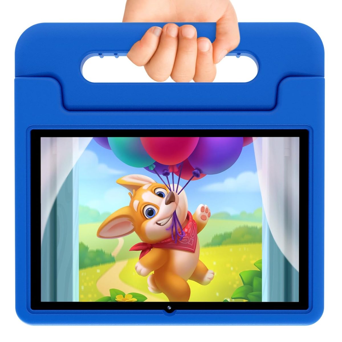 CFVOCUY 2025 Kids Tablet, 10.1" Children's Tablet with Case, Quad-Core, 2+32GB Storage (1TB Expand), Pre-Installed Educational Apps and Parental Control, WiFi, for Ages 4-14, Eye Protection Mode