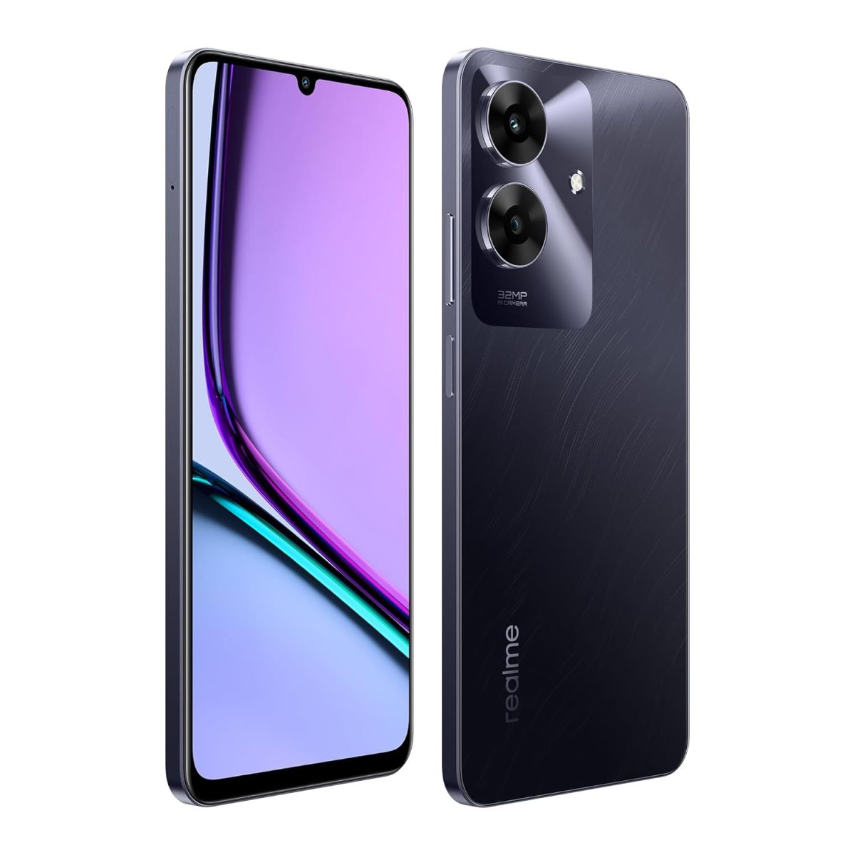 realme C61 Smartphone 4+64GB Black, 6.74-inch Screen, 90Hz Display, 5000mAh Battery, 32MP Camera, 7.84mm Ultra Slim Design, Octa-Core, IP54 - Image 2