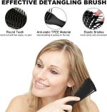 INSIME Detangler hair brush for curly hair comb for Women Men & Kids | Comb for curly wavy hair Pain Free hair detangling brush | Curl brush for hair styling Dry & Wet hair brush | - Image 6