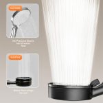 MIORAH Hand Shower for Bath | Sawer Bathroom Set | Shower Head for Bathroom | Handheld Shower | 5 Modes High Pressure ABS Sawar Head, 9 Inch, Pack of 1 - Image 4