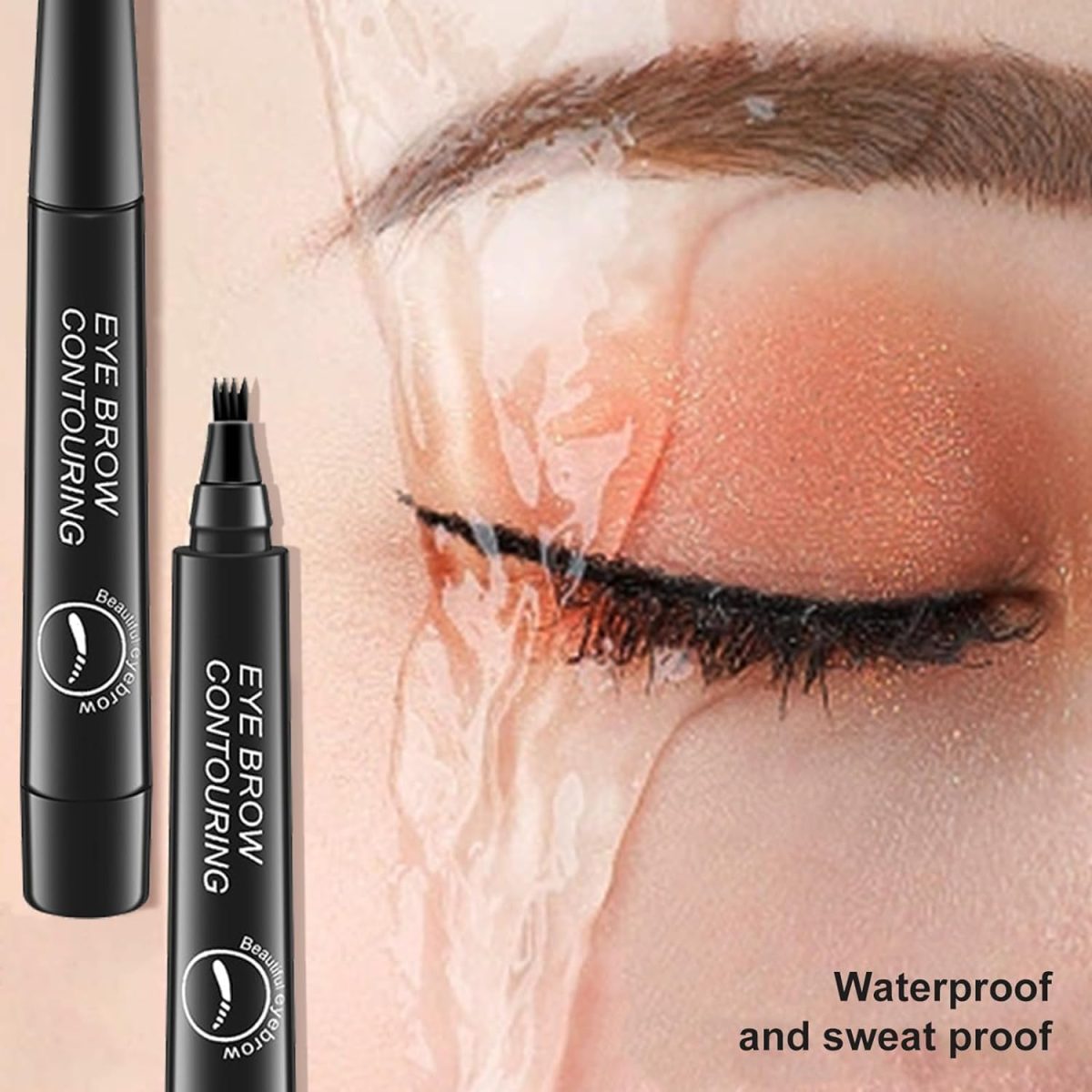 4-Tip Microblading Eyebrow Pen – Waterproof, Long-Lasting Eyebrow Pencil with Micro-Fork Tip for Flawless, Natural-Looking Brows (Eyebrow pen - Black) - Image 5