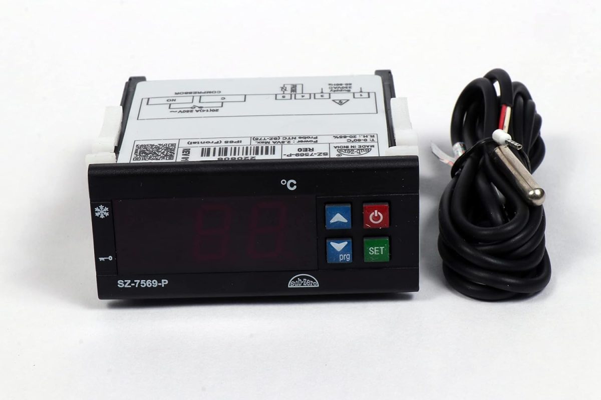 Spinxx Subzero SZ 7569P Temperature Controller for Deep Freezers, Display Cabinet, Pastry Cabinet, Steam Bath Systems and Chillers - Image 3