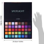 UCANBE Cosluxe Ucanbe Spotlight Eyeshadow Palette, Professional 40 Color Eye Shadow Matte Shimmer Makeup Pallet Highly Pigmented Colorful Powder Long Lasting Waterproof Eyeshadow Palette - Multicolor - Image 5