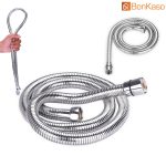 BonKaso Stainless Steel Rust Free Flexible For Health Faucet Hand Showers Hose Pipe Lenght 1M Extension Upto 1.5M - Image 4