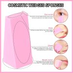ATETO Cosmetic Makeup Sponges Beauty Blender Small Triangle Blending Foundation and Concealer Wedges, Non-Latex Cosmetic Puff, Wedge Beauty Disposable Makeup Applicator - Image 7