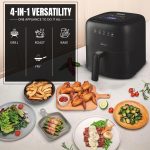 INALSA Air Fryer 3.5 ltr|1400 W with Air Crisp Technology|Temperature & Timer Control|8 Preset Menu & Digital Display|Air fry, Bake,Roast,Reheat,Dehydrate|Airfryer Recipe book-NutriFry 3.5 - Image 3