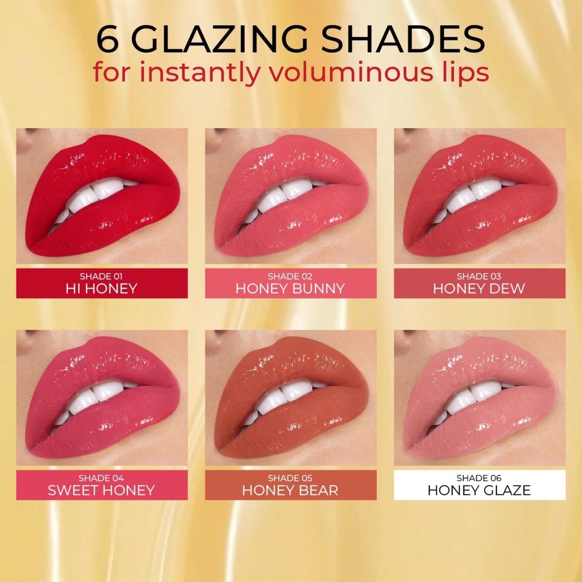 Just Herbs Lip Honey Plumping Gloss with Plant Vitamin C & Peppermint Oil (Honey Dew, 4 ml) - Image 4