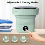 Skyheaven SeMi AuToMaTiC FoLdInG 9L SmAlL MiNi WaShInG MaChInE WiTh DrYeR DeEp CLeAnInG FoR UnDeRwEaR WaShINg MaChInE - Image 3