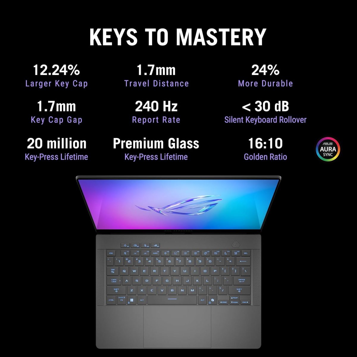 ASUS ROG Zephyrus G14,AMD Ryzen 9 270, Gaming Laptop(RTX 5060-8GB/90W TGP/16GB/1TB/3K OLED/14/120Hz/73WHrs/Windows 11/M365 Basic (1Year)*/Office Home 2024/Eclipse Gray/1.5 Kg) GA403UM-QS007WS - Image 8